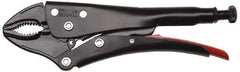 Proto - 5-1/2" OAL Curved Jaw Locking Pliers - 21/64" Jaw Width, 55/64" Jaw Depth, 1-19/64" Jaw Opening, Standard Handle - A1 Tooling