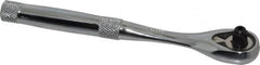 Proto - 1/4" Drive Pear Head Aerospace Ratchet - Chrome Finish, 6-11/16" OAL, 45 Gear Teeth, Standard Head - A1 Tooling