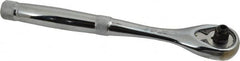 Proto - 3/8" Drive Pear Head Aerospace Ratchet - Chrome Finish, 8-1/2" OAL, 45 Gear Teeth, Standard Head - A1 Tooling