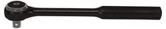 Proto - 1/2" Drive Round Head Standard Ratchet - Black Oxide Finish, 9-3/8" OAL, 72 Gear Teeth, Standard Head - A1 Tooling