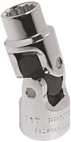 Proto - 9/16", 1/4" Drive, Standard Hand Socket - 12 Points, 1-31/64" OAL, Alloy Steel, Chrome Finish - A1 Tooling