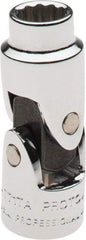 Proto - 1/4", 1/4" Drive, Standard Hand Socket - 12 Points, 1-25/64" OAL, Alloy Steel, Chrome Finish - A1 Tooling