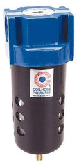 Coilhose Pneumatics - 3/8" Port Coalescing Filter - Polycarbonate Bowl, 0.3 Micron Rating, 7-1/2" High - A1 Tooling