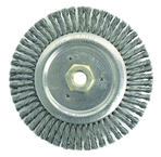 6" Root Pass Brush - .020 Steel Wire; 5/8-11 Dbl-Hex Nut - Dually Weld Cleaning Brush - A1 Tooling