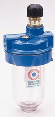 Coilhose Pneumatics - 3/8 NPT Port, 150 Max psi, Heavy-Duty Lubricator - Polycarbonate Bowl, Cast Aluminum Body, 25.5 CFM, 120°F Max, 3" Wide x 7" High - A1 Tooling