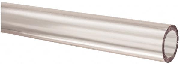 Made in USA - 5/16" ID x 7/16" OD, 1/16" Wall Thickness, Cut to Length (100' Standard Length) PVC Tube - Clear, 50 Max psi, 68 Shore A Hardness - A1 Tooling