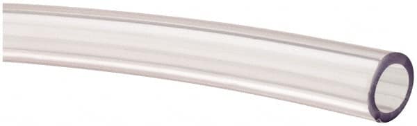 Made in USA - 3/8" ID x 9/16" OD, 3/32" Wall Thickness, Cut to Length (100' Standard Length) PVC Tube - Clear, 50 Max psi, 68 Shore A Hardness - A1 Tooling