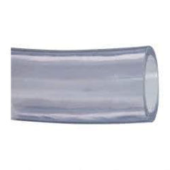 Made in USA - 2" ID x 2-1/2" OD, 1/4" Wall Thickness, Cut to Length (50' Standard Length) PVC Tube - Clear, 35 Max psi, 68 Shore A Hardness - A1 Tooling