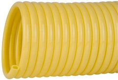 Coilhose Pneumatics - 3/8" ID, 100' Long, Yellow Nylon Coiled & Self Storing Hose - 165 Max psi, No Fittings - A1 Tooling