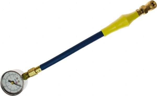 Coilhose Pneumatics - 0 to 160 psi Dial Ball Tire Pressure Gauge - 7' Hose Length - A1 Tooling