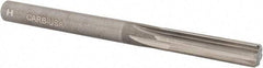 Hertel - Letter H Solid Carbide 6 Flute Chucking Reamer - Straight Flute, Straight Shank, 1-1/8" Flute Length, 3-1/4" OAL - A1 Tooling