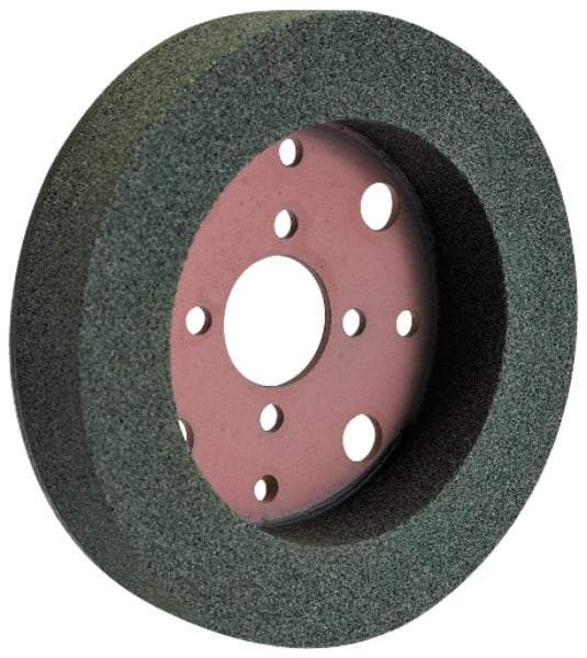 Norton - 6" Diam, 4" Hole Size, 1-1/4" Overall Thickness, 60 Grit, Type 2 Tool & Cutter Grinding Wheel - Medium Grade, Silicon Carbide, I Hardness, Vitrified Bond, 3,600 RPM - A1 Tooling