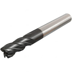 Iscar - 0.313", 4 Flute, Single End, Solid Carbide, 0.02" Corner Radius End Mill - 2-1/2" OAL, 38° Helix, Right Hand Flute, 5/8" LOC, Right Hand Cut - A1 Tooling