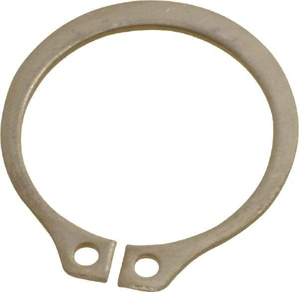 Rotor Clip - 23.88mm Groove Diam, 1" Shaft Diam, Passivated Stainless Steel, Snap External Retaining Rings - 0.046" Groove Width, 0.03" Groove Depth, 0.042" Ring Thickness, Grade 15-7 Grade 632 - A1 Tooling