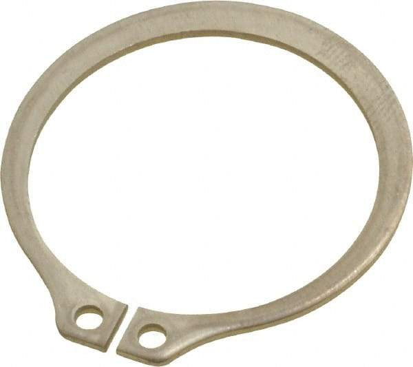 Rotor Clip - 29.87mm Groove Diam, 1-1/4" Shaft Diam, Passivated Stainless Steel, Snap External Retaining Rings - 0.056" Groove Width, 0.037" Groove Depth, 0.05" Ring Thickness, Grade 15-7 Grade 632 - A1 Tooling