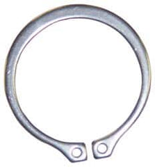 Rotor Clip - 10.5mm Groove Diam, 11mm Shaft Diam, Phosphate Spring Steel, Snap External Retaining Rings - 1.1mm Groove Width, 1mm Ring Thickness - A1 Tooling