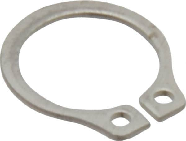 Rotor Clip - 8.94mm Groove Diam, 3/8" Shaft Diam, Passivated Stainless Steel, Snap External Retaining Rings - 0.029" Groove Width, 0.012" Groove Depth, 0.025" Ring Thickness, Grade 15-7 Grade 632 - A1 Tooling