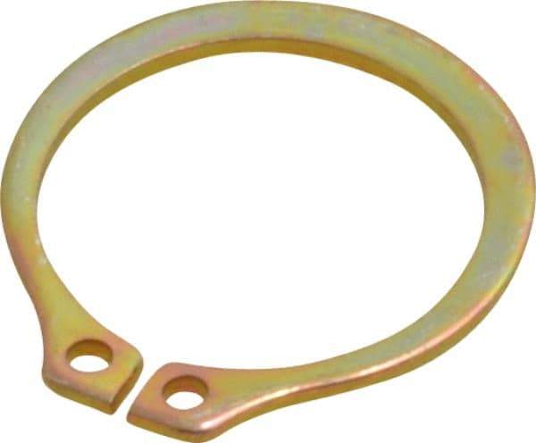 Rotor Clip - 14.94mm Groove Diam, 5/8" Shaft Diam, Cadmium-Plated Steel, Snap External Retaining Rings - 0.039" Groove Width, 0.018" Groove Depth, 0.035" Ring Thickness, Grade 1060-1090 - A1 Tooling