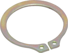 Rotor Clip - 20.85mm Groove Diam, 7/8" Shaft Diam, Cadmium-Plated Steel, Snap External Retaining Rings - 0.046" Groove Width, 0.027" Groove Depth, 0.042" Ring Thickness, Grade 1060-1090 - A1 Tooling