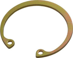 Rotor Clip - 0.05" Thick, Cadmium-Plated Finish, Steel Snap Internal Retaining Ring - 0.056" Groove Width, 0.04" Groove Depth, 1.33" Groove Diam, Grade 1060-1090 - A1 Tooling