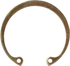 Rotor Clip - 0.05" Thick, Cadmium-Plated Finish, Steel Snap Internal Retaining Ring - 0.056" Groove Width, 0.043" Groove Depth, 1.461" Groove Diam, Grade 1060-1090 - A1 Tooling