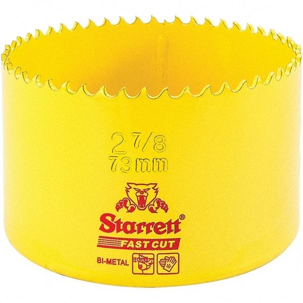 Starrett - 2-7/8" Diam, 1-5/8" Cutting Depth, Hole Saw - High Speed Steel Saw, Toothed Edge - A1 Tooling