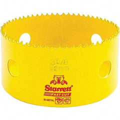 Starrett - 3-5/8" Diam, 1-5/8" Cutting Depth, Hole Saw - High Speed Steel Saw, Toothed Edge - A1 Tooling