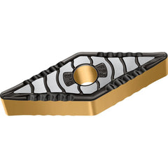 Turning Insert:  VNMG331-FP5 WPP20G,  Solid Carbide TiCN, Al2O3 & TiN Finish,  Neutral,  0.6540″ Long,  3/8″ Inscribed Circle,  0.0160″ Corner Radius,  35.0 &deg N/A Diamond,  Series  VNMG-FP5