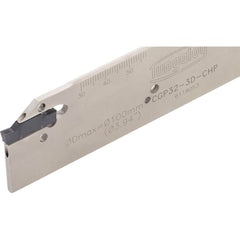 Indexable Cut-Off Blades; End Type: Double; Hand: Neutral; Blade Height (Decimal Inch): 1.2600; Blade Width (Decimal Inch): 0.0709; Blade Overall Length (Decimal Inch): 5.9060; Blade Overall Length (mm): 150.01; Blade Style: CGP; Compatible Insert Style: