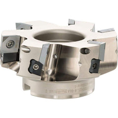 Indexable Square-Shoulder Face Mill:  TFE12R080M27.0E06A,  27.0000″ Arbor Hole Dia, Uses  6,  SEGW Inserts,  Through Coolant,  Series  TFE