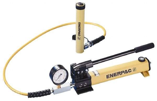 Enerpac - 100 Ton Capacity, Cylinder No. RC-1006, Manual Hydraulic Pump & Cylinder Set - Pump No. P-462 - A1 Tooling