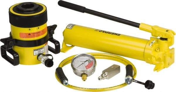 Enerpac - 60 Ton Capacity, Cylinder No. RCH-603, Manual Hydraulic Pump & Cylinder Set - Pump No. P-80 - A1 Tooling