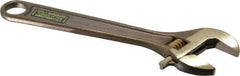 Ampco - 15/16" Jaw Capacity, 6" Nonsparking Adjustable Wrench - Aluminum Bronze, Plain Finish - A1 Tooling