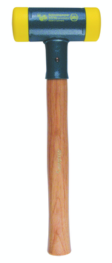 Dead Blow Recoilless Hammer -- 26 oz; Wood Handle; 1-5/8'' Head Diameter - A1 Tooling