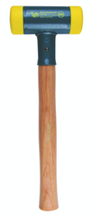 Dead Blow Recoilless Hammer -- 26 oz; Wood Handle; 1-5/8'' Head Diameter - A1 Tooling