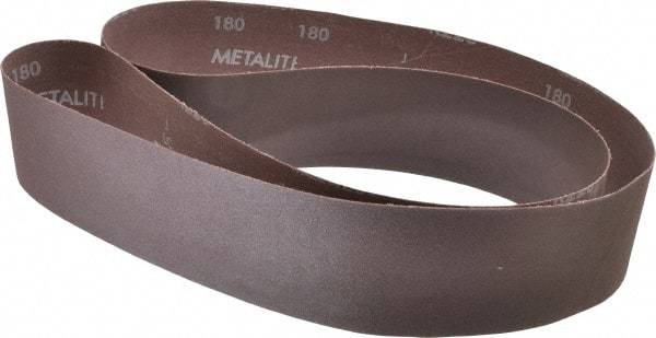 Norton - 2-1/2" Wide x 60" OAL, 180 Grit, Aluminum Oxide Abrasive Belt - Aluminum Oxide, Very Fine, Coated, X Weighted Cloth Backing, Series R228 - A1 Tooling