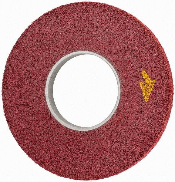 3M - 12" Diam, 1" Face Width, 5" Center Hole, Coarse Grade, Aluminum Oxide Deburring Wheel - Convolute, Medium Density 5 Grade, 3,000 RPM - A1 Tooling