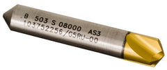 Kennametal - 15mm Body Diam, 118°, 44.5mm OAL, Solid Carbide Spotting Drill - A1 Tooling