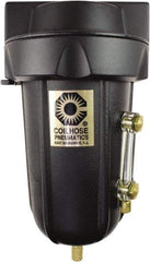 Coilhose Pneumatics - 1/4" Port Coalescing Filter - Aluminum Bowl, 0.1 Micron Rating, 5-5/8" High - A1 Tooling