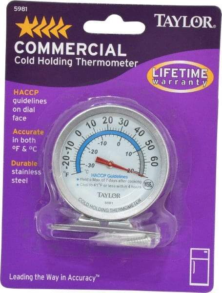 Taylor - Cooking & Refrigeration Thermometers Type: Refrigeration Thermometer Maximum Temperature (F): 80 - A1 Tooling