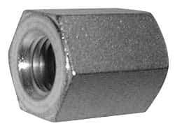 Made in USA - M8x1.25 Metric Coarse, 1-1/2" OAL Stainless Steel Standard Coupling Nut - 5/8" Width Across Flats - A1 Tooling