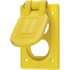 Hubbell Wiring Device-Kellems - Weatherproof Box Covers Cover Shape: Rectangle Number of Holes in Outlet: 1 - A1 Tooling