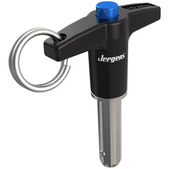 ‎3/4″ Pin Diameter, 1-1/4″ Grip Length, T-Handle Kwik-Lok Pin, Stainless Steel, Black Finish