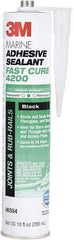 3M - 12.8 oz Cartridge White Polyurethane Marine Adhesive Sealant - 190°F Max Operating Temp, 48 hr Tack Free Dry Time - A1 Tooling