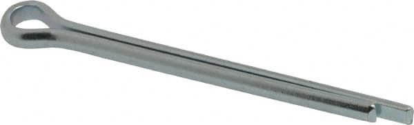 Value Collection - 1/4" Diam x 3" Long Extended Prong Cotter Pin - Grade 2, Zinc-Plated, Steel - A1 Tooling