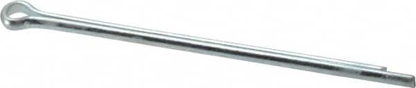 Value Collection - 3/32" Diam x 2" Long Extended Prong Cotter Pin - Grade 2, Zinc-Plated, Steel - A1 Tooling