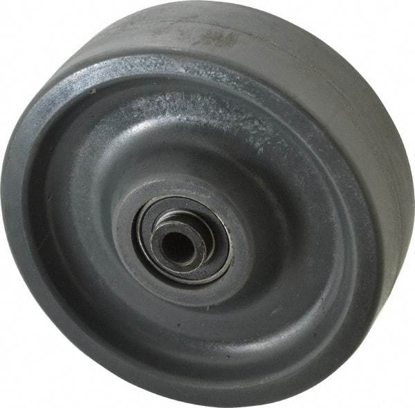 Albion - 6 Inch Diameter x 2 Inch Wide, Polyurethane Caster Wheel - 1,400 Lb. Capacity, 2-7/16 Inch Hub Length, 1/2 Inch Axle Diameter, Precision Ball Bearing - A1 Tooling