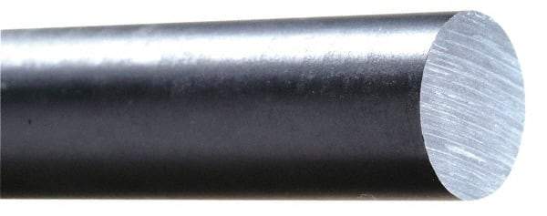 Made in USA - 2' Long, 4-1/2" Diam, Acetal Plastic Rod - Black - A1 Tooling