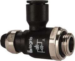 Legris - 10mm Tube OD x 3/8 Male BSPP Compact Meter Out Flow Control Valve - 14.5 to 145 psi, Nylon - A1 Tooling