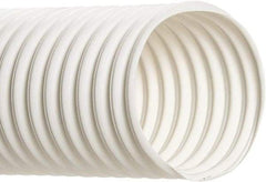 Hi-Tech Duravent - 10" Inside x 10.38" Outside Diam, Food & Beverage Hose - 10-1/2" Bend Radius, White, 25' Long, 5 Vacuum Rating, 4 psi Working Pressure - A1 Tooling